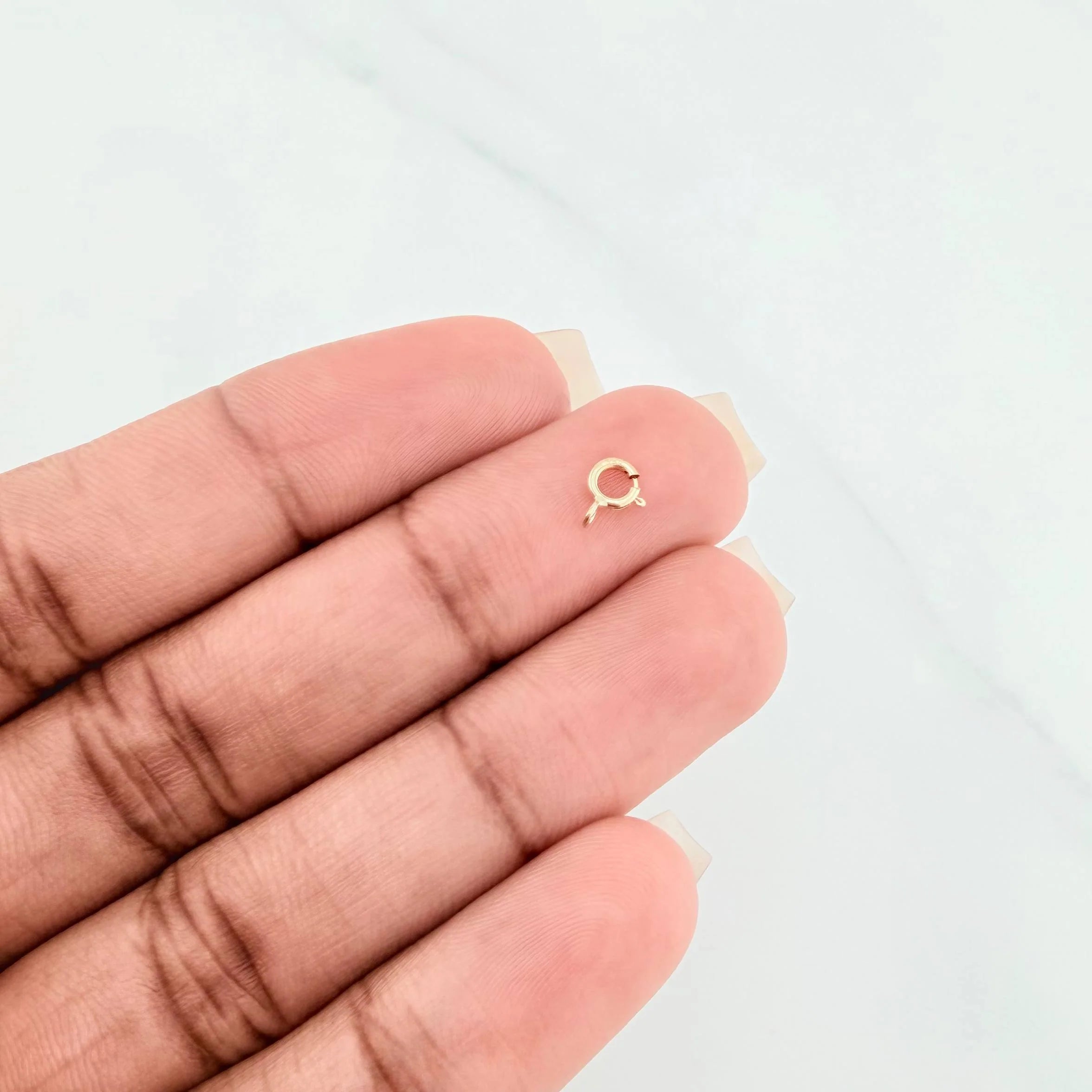 Lobster Claw Spring Ring 0.1 g Yellow Gold 18K