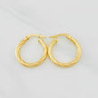 Hoop Earrings Mary 1.45g / 3/4 in Yellow Gold 18K
