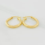 Hoop Earrings Mary 1.45g / 3/4 in Yellow Gold 18K