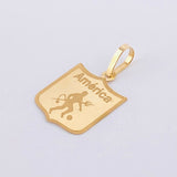 Dije Deportivo America 1.15gr / 1 1/4 in / Oro Amarillo 18K