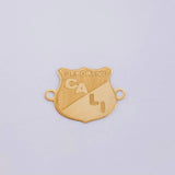 Herraje Escudo Deportivo Cali 0.45gr / 1 in / Oro Amarillo 18K ©
