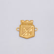 Charm Atletico Nacional Shield 0.35gr / 1/2 in / 18K Yellow Gold ©