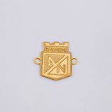 Charm Atletico Nacional Shield 0.35gr / 1/2 in / 18K Yellow Gold ©