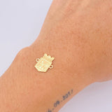 Charm Atletico Nacional Shield 0.35gr / 1/2 in / 18K Yellow Gold ©