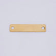 Charm Rectangular Plate 0.85gr / 1 in / 18K Yellow Gold ©