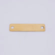Herraje Placa Rectangular 0.4gr / 1 in / Oro Amarillo 18K