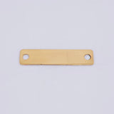 Charm Rectangular Plate 0.85gr / 1 in / Yellow Gold 18K *