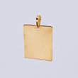 Pendant Rectangular Plate 1.65gr / 1 1/2 in / 18K Yellow Gold