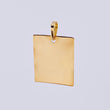 Dije Placa Rectangular 1.9gr / 1 1/4 in / Oro Amarillo 18K