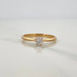 Anillo Solitario Puente 1.65gr / T5 1/2 / Oro Amarillo 18K $