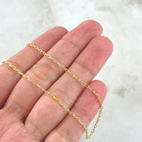 Box Chain 2.15gr / 19.7in / 18K Gold +3$