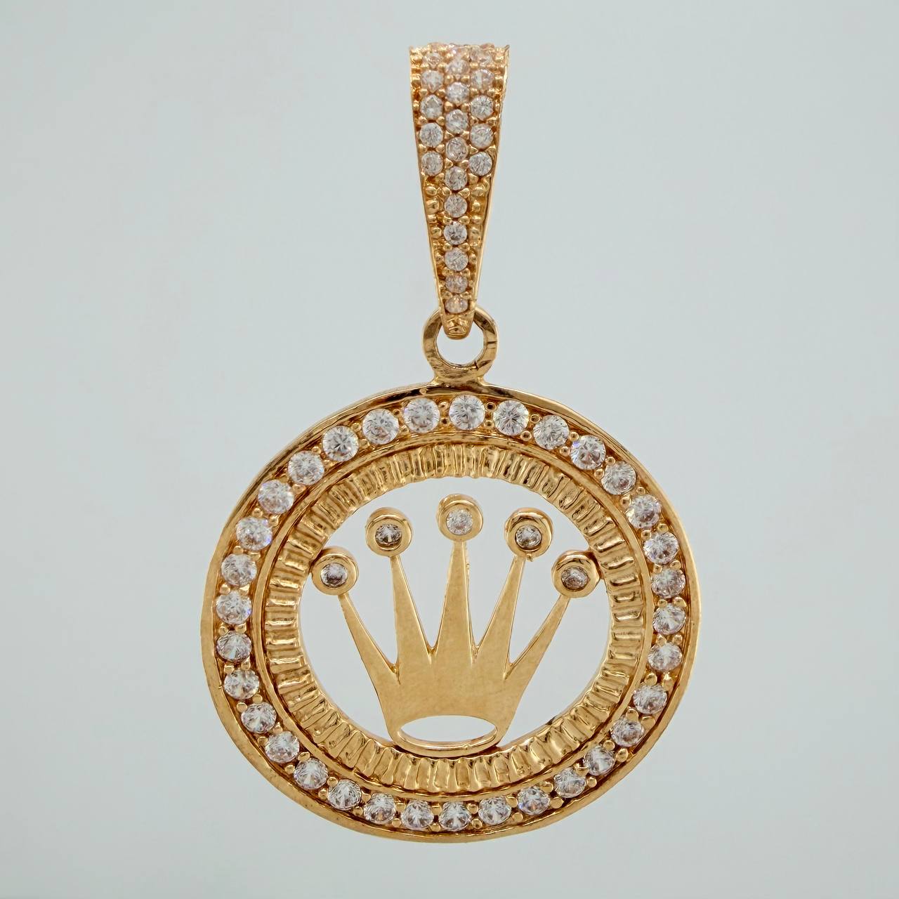 Dije Corona 9.95gr / 1 3/4 in / Oro Amarillo 18K $