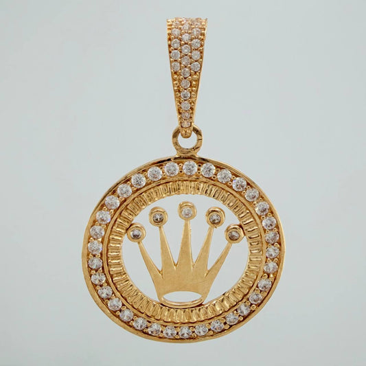 Dije Corona 9.95gr / 1 3/4 in / Oro Amarillo 18K $