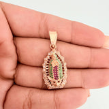 Dije Virgen de Guadalupe 5.2gr / 1 1/4 in / Oro Rosa 18K $