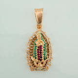 Dije Virgen de Guadalupe 5.2gr / 1 1/4 in / Oro Rosa 18K $