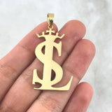 Fabricacion Bajo Pedido Dije Logo Personalizada 10gr / Liso Oro Amarillo 18K