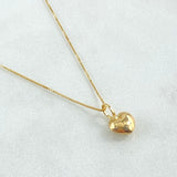 Set Venetian Chain 1gr / 17.7in / 0.6mm + Pendant Pierced Heart 0.3gr / 0.4in / 1.3gr 18K Gold (Offer) ©