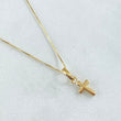 Set Venetian Chain 1gr / 17.7in / 0.6mm + Pendant Smooth Polished 0.25gr / 0.5in / 1.25gr 18K Gold (Offer) ©
