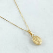 Set Cadena Veneciana 1gr / 45cm / 0.6mm + Dije Virgen Guadalupe 0.4gr / 1.5cm / 1.4gr Oro Amarillo 18K (Oferta) ©