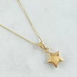 Set Cadena Veneciana 1gr / 45cm / 0.6mm + Dije Estrella Lisa 0.45gr / 1.6cm / 1.45gr Oro Amarillo 18K (Oferta) ©