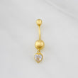 Curved Heart Piercing 0.75g / 1 in 18K Yellow Gold