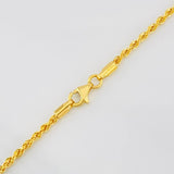 Rope Chain 3.9g / 24 in / 2.2mm Yellow Gold 18K