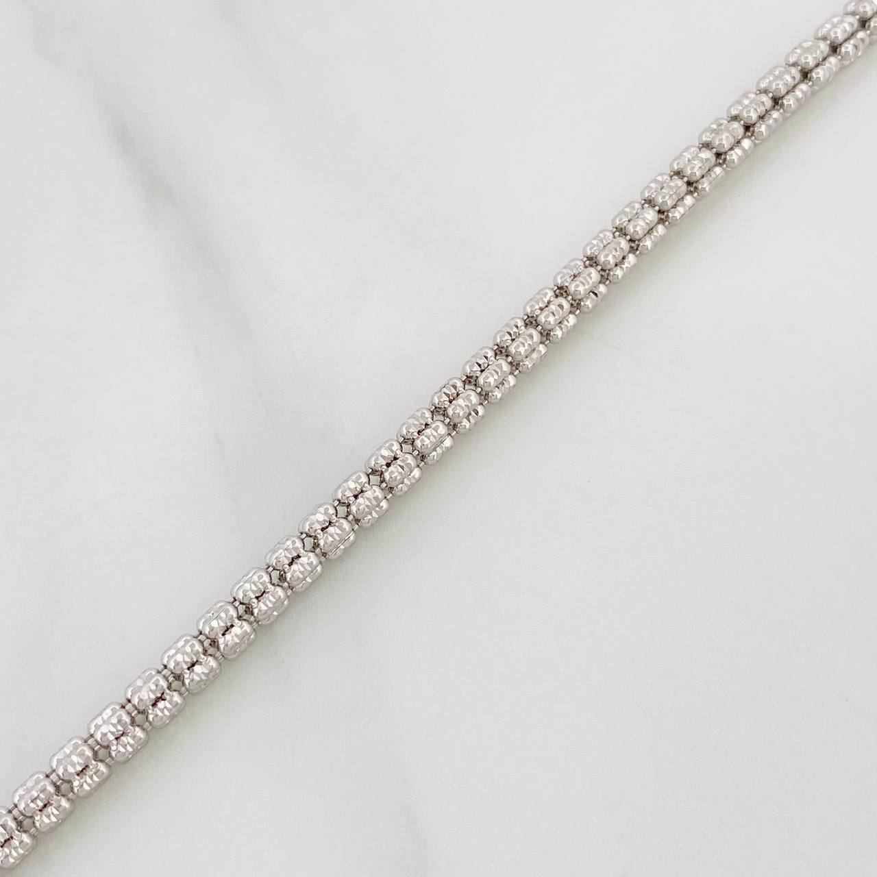 Pulso Ice 7.15g / 8 in / 3.3mm Oro Blanco 18K