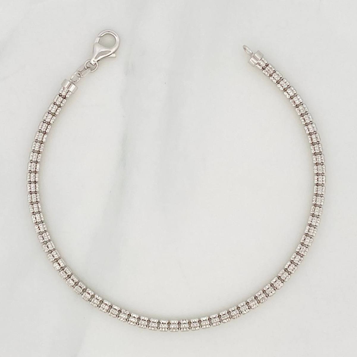 Pulso Ice 7.15g / 8 in / 3.3mm Oro Blanco 18K