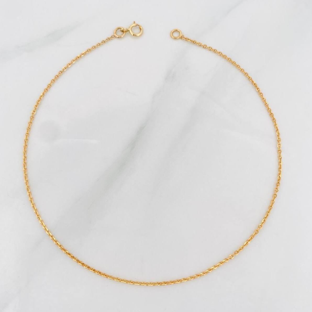 Pulso Aro Seguido 0.85g / 8 1/2 in / 0.8mm Oro Amarillo 18K