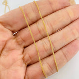 Cadena Franco 1.85g / 20 in / 0.8mm Oro Amarillo 18K