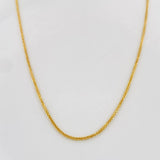 Cadena Franco 1.85g / 20 in / 0.8mm Oro Amarillo 18K