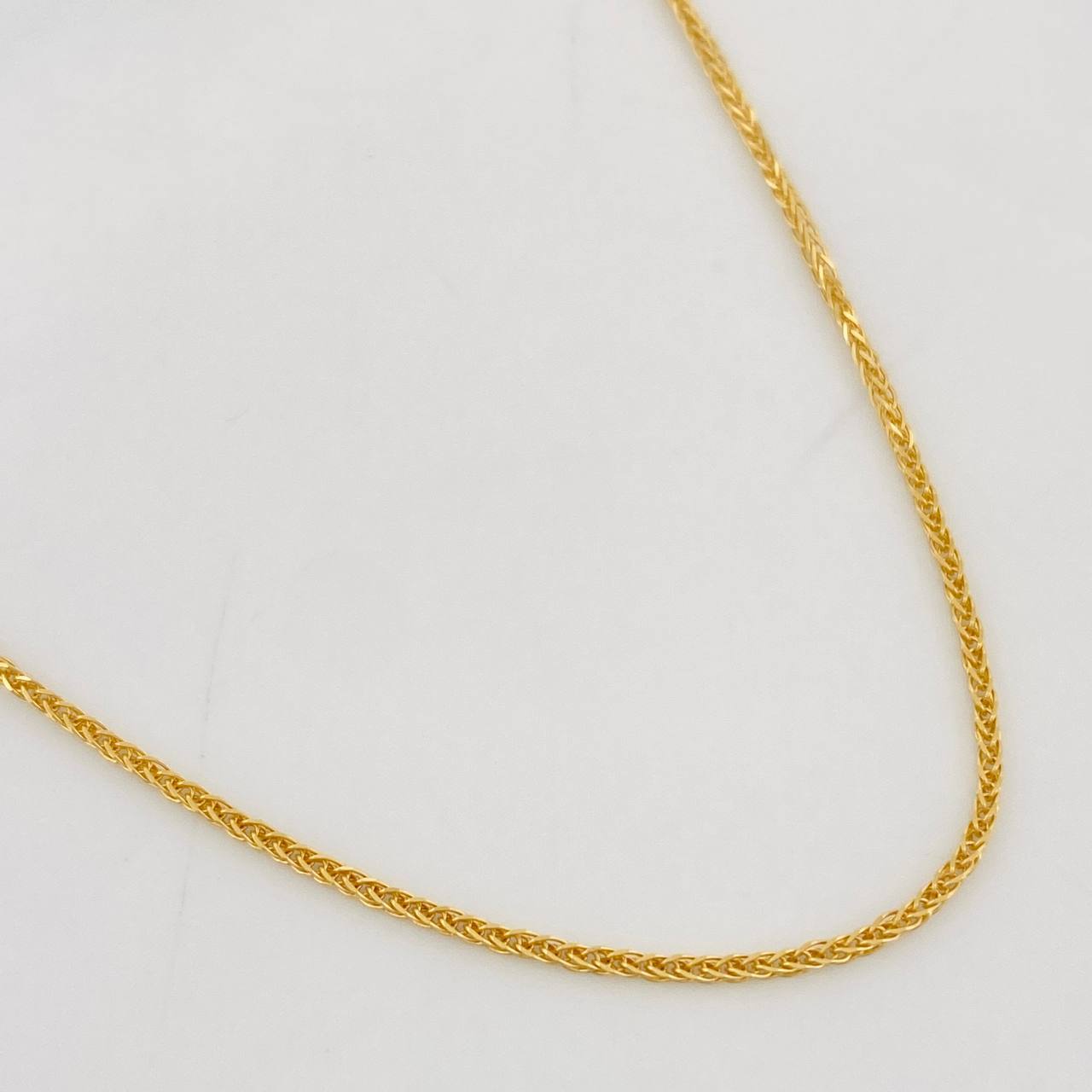 Cadena Franco 1.85g / 20 in / 0.8mm Oro Amarillo 18K