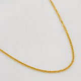 Cadena Franco 1.85g / 20 in / 0.8mm Oro Amarillo 18K