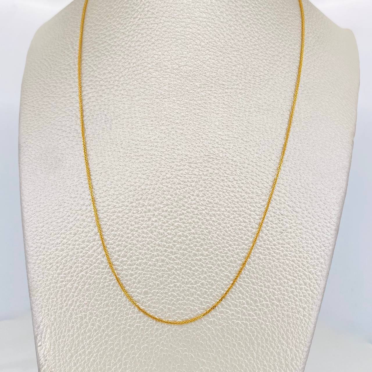 Cadena Franco 1.85g / 20 in / 0.8mm Oro Amarillo 18K