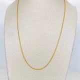 Cadena Franco 1.85g / 20 in / 0.8mm Oro Amarillo 18K