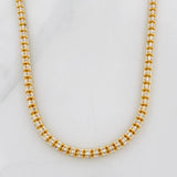 Cadena Ice 19.8g / 24 in / 3.2mm Dos Oros Amarillo Blanco 18K