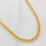 Cadena Cubana 4.7g / 24 in / 4.25mm Oro Amarillo 18K