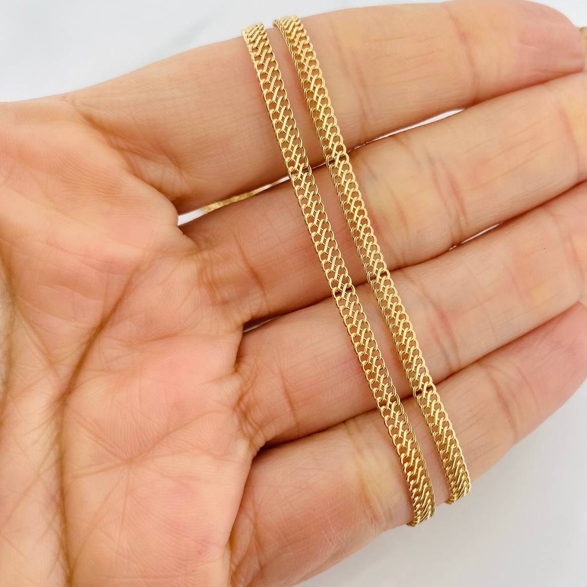 Cadena Sedusa 3.55g / 24 in / 3.2mm Oro Amarillo 18K