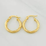 Hoop Earrings Mary 0.95g / 1/2 in Yellow Gold 18K