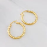 Candongas Mary 1.8g / 3/4 in Oro Amarillo 18K