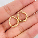 Hoop Earrings Kari 0.95g / 1/2 in 18K Yellow Gold