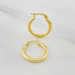 Hoop Earrings Jass Plain 1.5g / 3/4 in Yellow Gold 18K