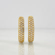 Hoop Earrings Dali 6.65g / 3/4 in Two-Tone Yellow White 18K Gold