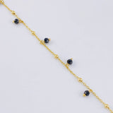 Pulso Modulable Aro Seguido Bolas Intercaladas 1.85g / 7 1/4 in - 6 1/2 in / 2mm Oro Amarillo 18K