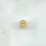 Herraje Calavera Tambor 1.7gr / 9mm Circones Blancos Negros Oro Amarillo 18K *