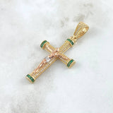 Dije Cristo Latino Abultado 7.8 g / 2 in Tres Oros 18K
