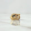 Charm Pantera 3gr / 1.3cm / White Black Orange Zircons 18K Yellow Gold *