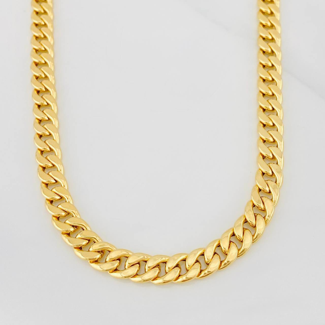 Cadena Cubana 14g / 28 in / 3.3mm Oro Amarillo 18K