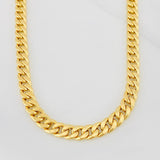 Cadena Cubana 13.95g / 28 in / 3.4mm Oro Amarillo 18K