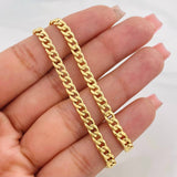 Cadena Cubana 7.75g / 28 in / 2.6mm Oro Amarillo 18K